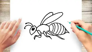 How to Draw a Bee Step by Step for Kids