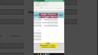 Automate your Excel form! 🚀 Part 3/3. Watch how to set up macros for seamless data entry.