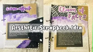 Aesthetic Scrapbook Idea + with pop up (my project on school, Literary Folio)