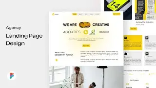 Agency Landing page UI Design in Figma For Beginners | Figma Tutorial