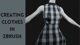 Creating cloth in zbrush/Sculpt clothes / Zbrush tutorial