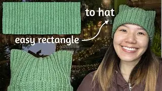 Stretchy Cat Ear Beanie/Sack Hat Crochet Tutorial