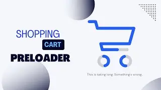 Shopping Cart Preloader Animation using Html CSS | Shopping Cart Loader CSS #shoppingcart