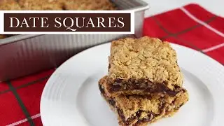 Easy Date Square Recipe | Vegan Option