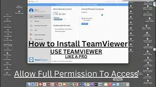 How to Install TeamViewer on Mac with Full Permission Access 2024 || How to Take Remote Access?