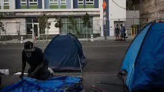 What does Newsoms order to clear homeless encampments mean?