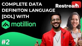 MASTER DDL WITH MATILLION | ETL | LECTURE 2 | DATA ENGINEERING | DATA ANALYTICS | LIVE | JOIN NOW |