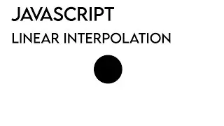 Linear Interpolation For Animations With Javascript