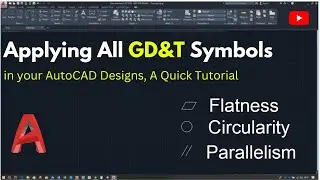 How to add GD &T Symbols in AutoCAD| AutoCAD Tutorial