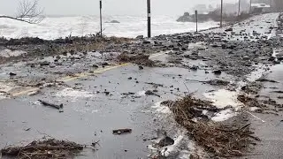 Shore Road in Cape Elizabeth sees damage, flooding during storm