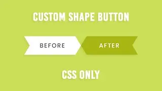 CSS Only Custom Shape Button with Hover Effects | Html CSS Tutorial