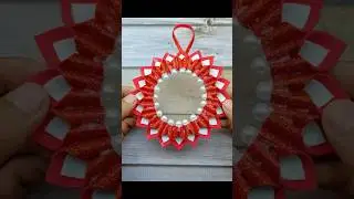 Handmade Christmas Wreath Making For Decorations🎄❄️ #christmas #christmascrafts #christmasdecor