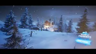 Fortnite Winterfest *Outside of the Cabin* Lobby Music [1 HOUR VERSION] (Season 2 Bus Jingle Remix)