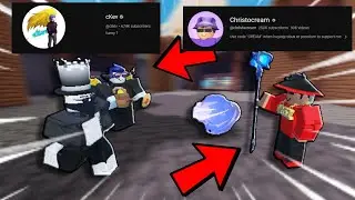 I Met Ckev and Christocream in Roblox Bedwars!