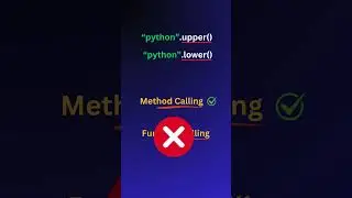 🐍 Python: Function Calling vs. Method Calling Explained! 🔄