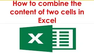 Merge content of two cells in Excel | Combine Data in two cells of Excel | How to combine two cells