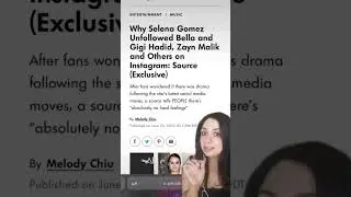 Why Did Selena Gomez Unfollow Bella Hadid, Gigi Hadid, Zayn Malik, Zendaya? 