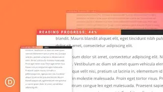 How to Build a Reading Progress Bar for your Divi Blog Posts without a plugin