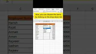 Drop-down list in Excel #shorts #ytshorts #viral# exceltricks