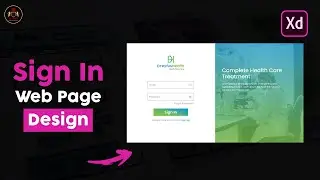 Signin/Signup Web Page UI Design In Adobe XD | Adobe XD Web Page Design