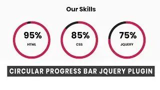 Circular Progress Bar Jquery Plugin | Jquery Plugins Tutorial