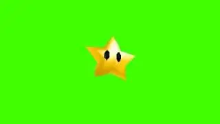 Mario 64 DS Spinning Star Green Screen