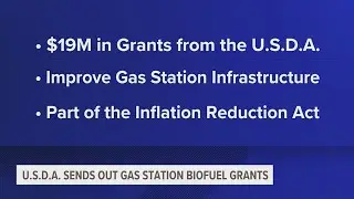 USDA sending out $19 million in grants for gas stations to sell biofuels