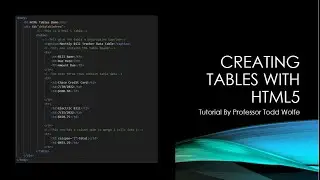 VSCode Tutorial: How to Create Tables with HTML 5