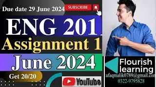 ENG201 Assignment 1 Solution 2024 /ENG201 Assignment 1 2024/ENG201 Assignment 1 Solution Spring 2024