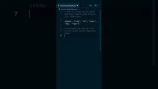 Remove Duplicate Elements from a Python List 