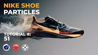 Nike Shoe Particle R&D - Cinema 4D, X-Particles & Redshift Tutorial