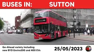 London buses in Sutton 25/05/2023