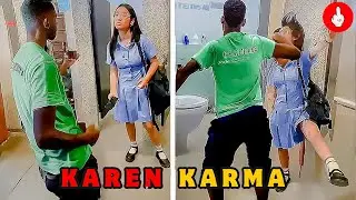 Racist Karens KNOCKED OUT COLD! And Getting Instant Karma