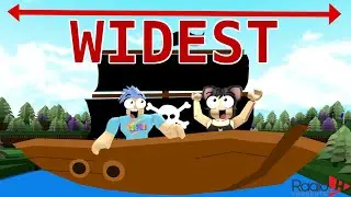 WIDEST POSSIBLE BOAT SUCCESSFUL with CHAD!! Roblox Build a Boat for Treasure!