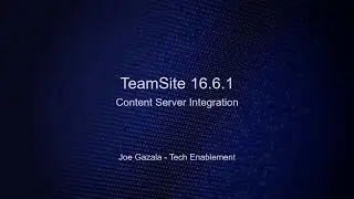 How to integrate with OpenText Content Server | OpenText™ TeamSite