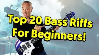 Top 20 MUST KNOW Bass Riffs For Beginners (tabs & tutorial)