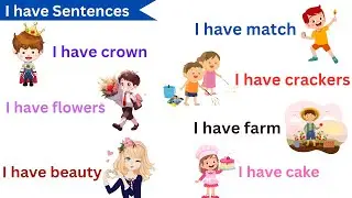 "I have" Sentences Practice | English Speaking Practice | Listen and Read @Englishqueen7