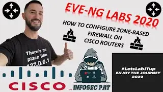 How to configure a Zone-Based Firewall on Cisco router in EVE-NG Lab Video 2020