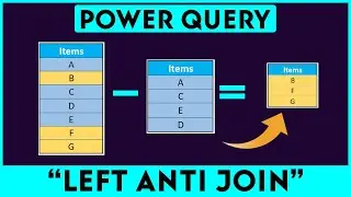 Power Query Left Anti Merge: Extract the excluded item from the Data Table