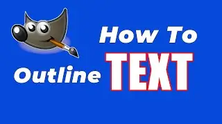 Gimp Tutorial: How to make a text outline in gimp