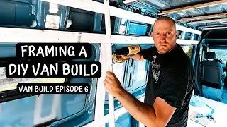 FRAMING Walls & Ceiling in a Custom DIY Sprinter VAN BUILD  |  Van Build Series Video #6