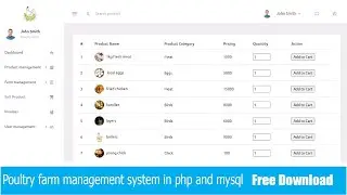 Online Farm Management System using PHP/MySQL free download