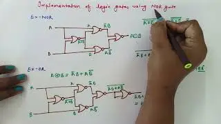 Implementation of all gates using NOR gate | Design with Universal gates | Digital system design