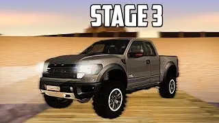 САМЫЙ БЫСТРЫЙ РАЗГОН ОТ 0 ДО 100 КМ/Ч FORD RAPTOR НА STAGE 3 НА RADMIR CRMP!