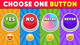 Choose One Button! YES or NO or MAYBE or NEVER Edition 🟢🔴🟡🟣 Quiz Shiba