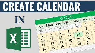 Creating Dynamic Calendar in Excel using Functions | SEQUENCE | WEEKDAY | SPIN BUTTON