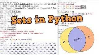 Python Sets Tutorial #1 & Time Complexity (BIG O)