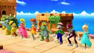 Super Mario Party - Zombie Special All Minigames (Master Difficulty)