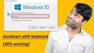 How to shutdown Windows 10 with keyboard