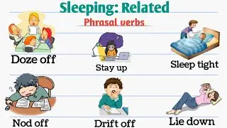 Sleeping related- phrasal verbs and phrases | Phrasal verbs in english | Phrasal verbs with Examples